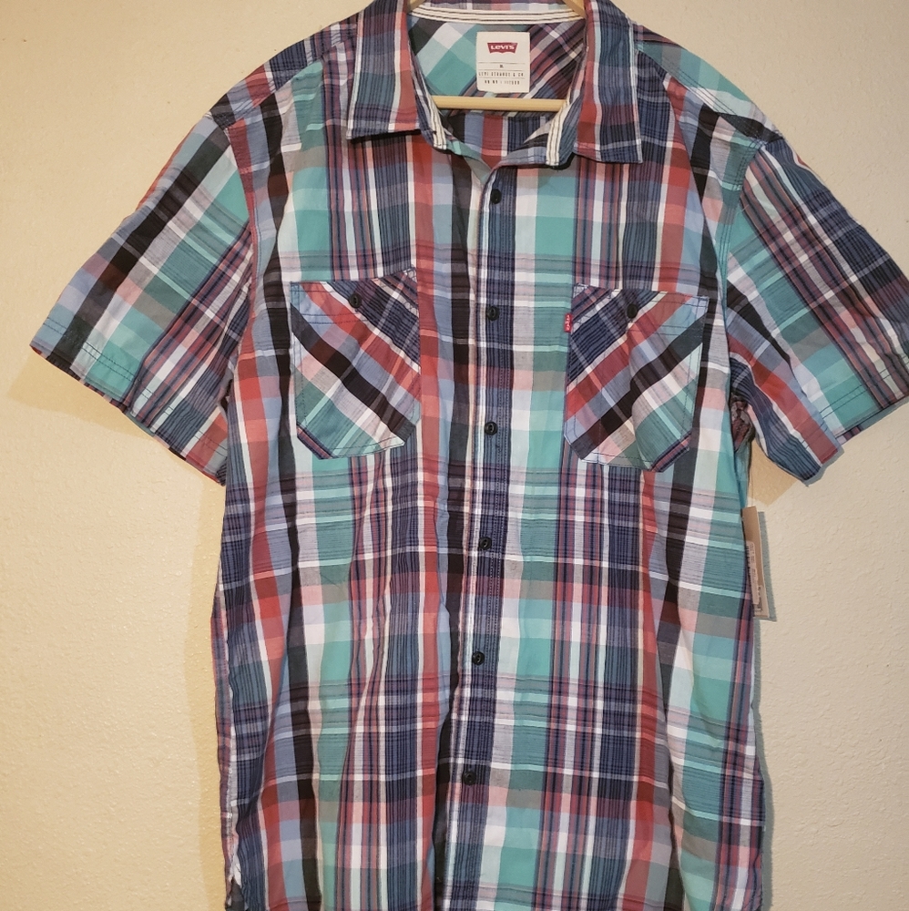 Plaid Men Levi's Shirt